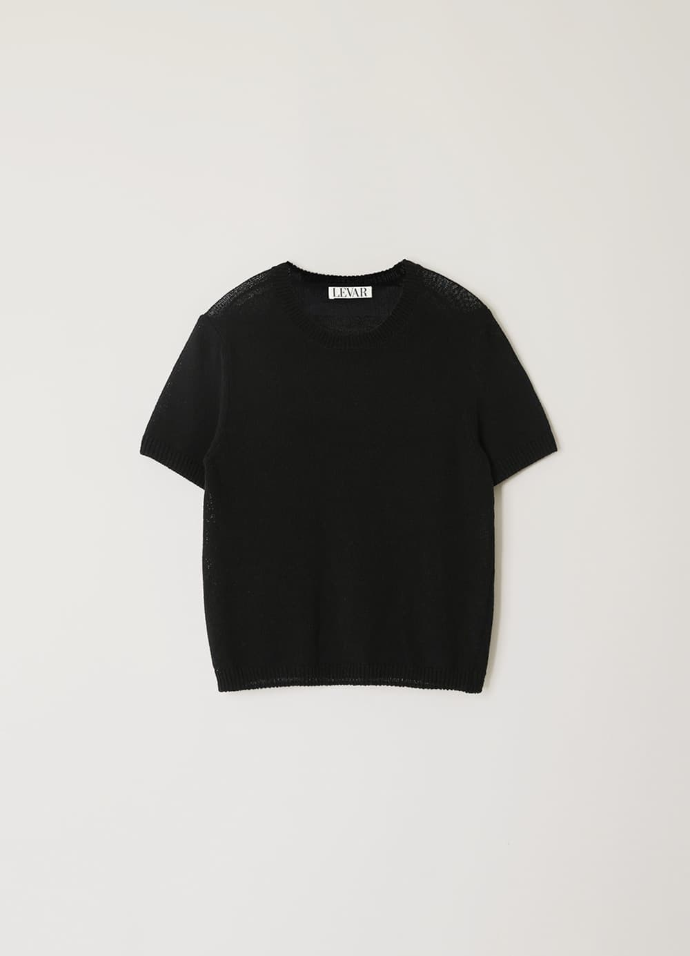 Fresh Cotton Round Knit - Black