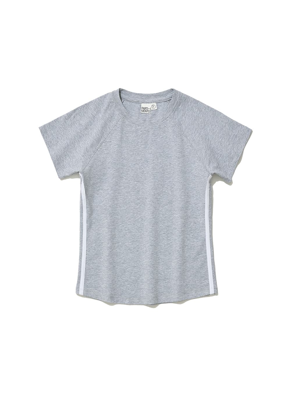 NUMBERING PRINTED TEE_MELANGE