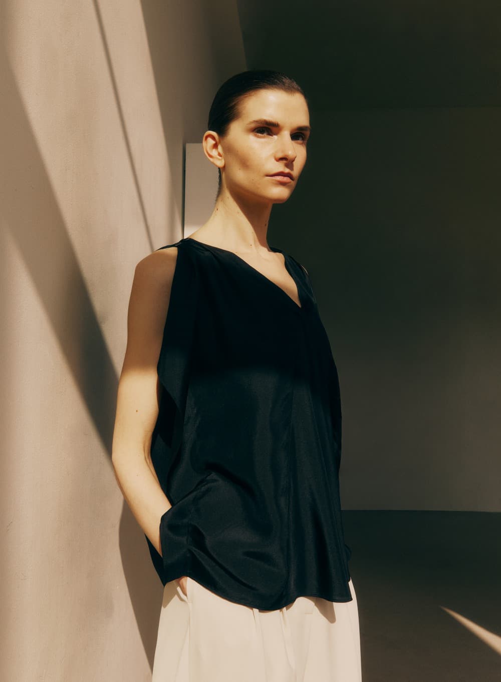 Arden Silk Blouse Black