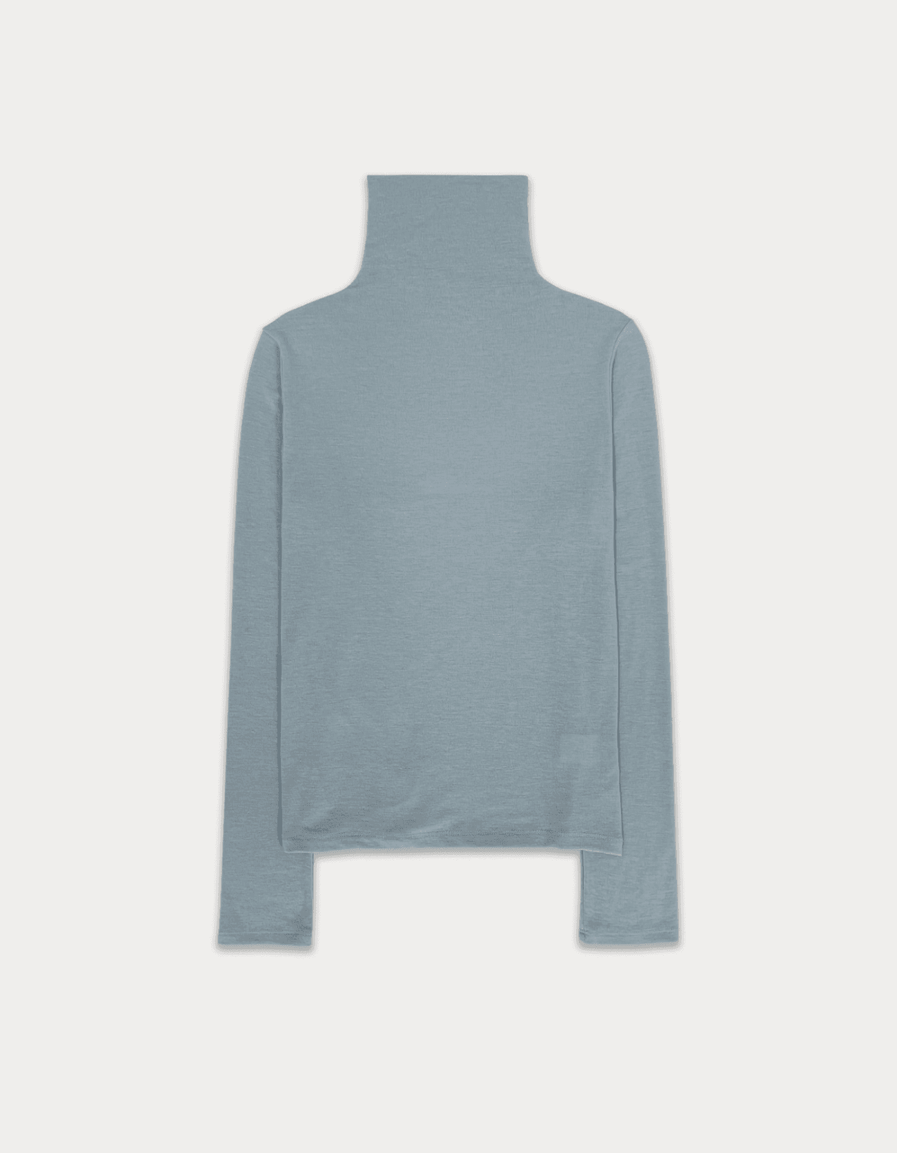 turtleneck logo top - light blue