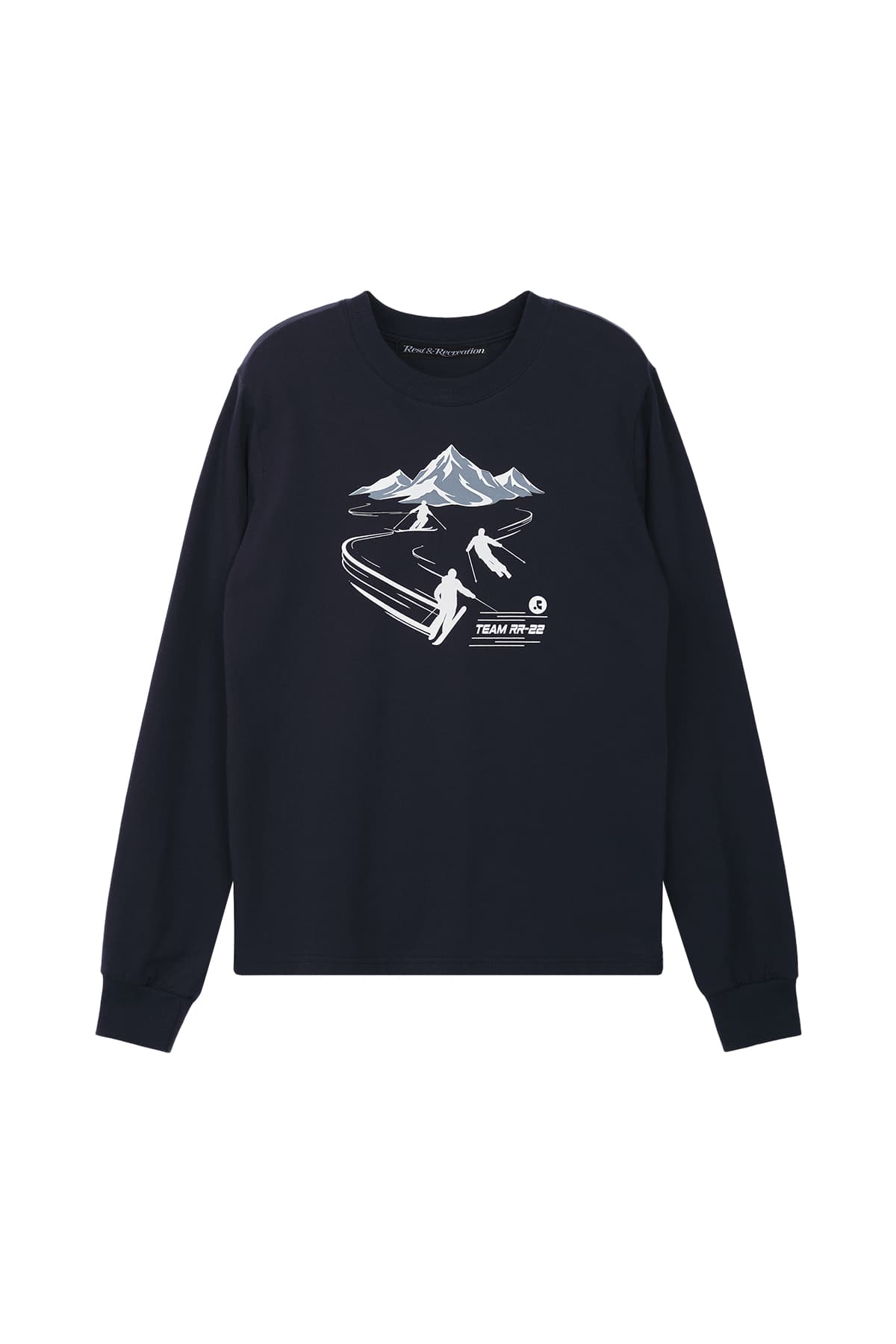22 TEAM GRAPHIC LONG SLEEVE T-SHIRT - NAVY
