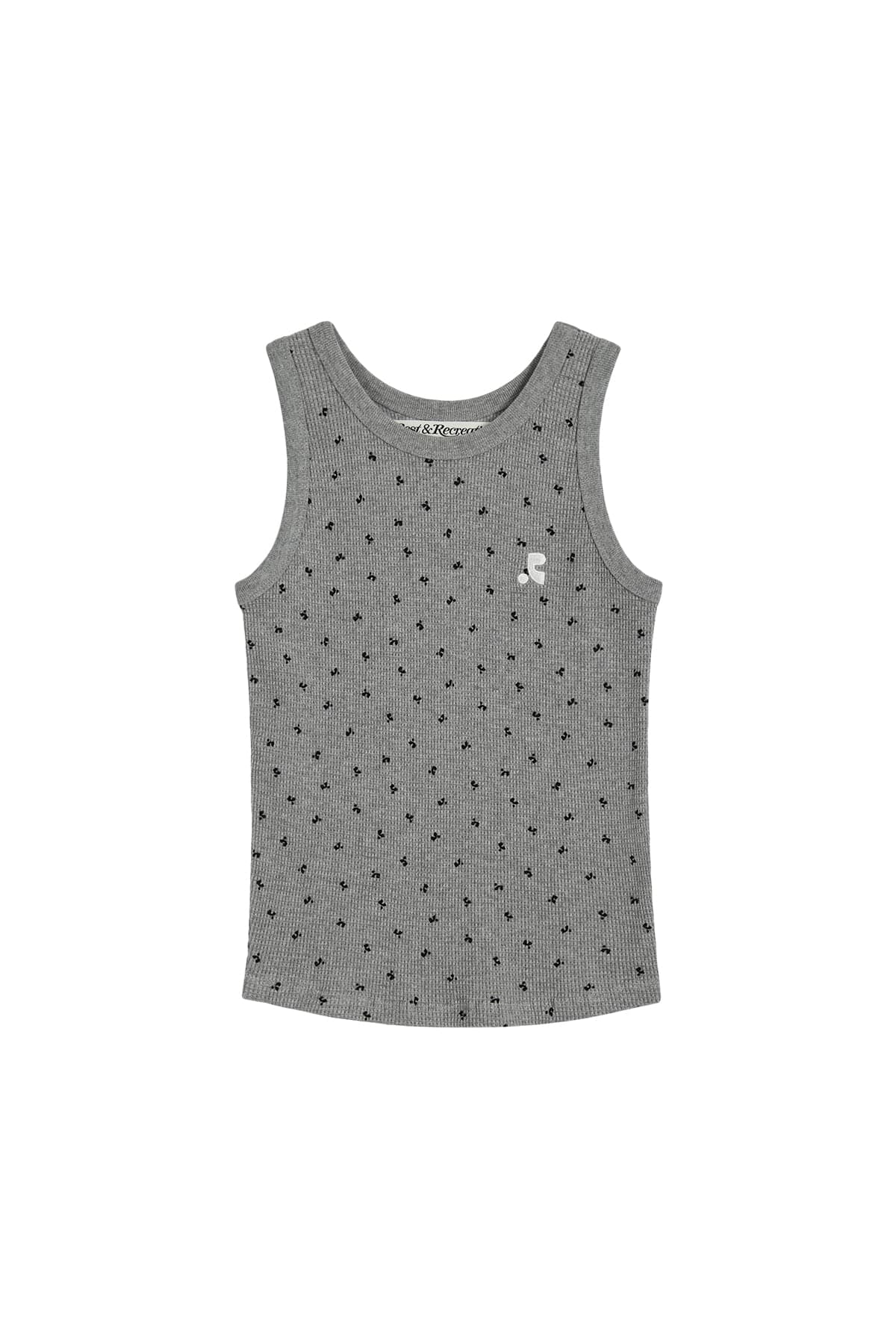 RR PATTERN TANK TOP - GREY