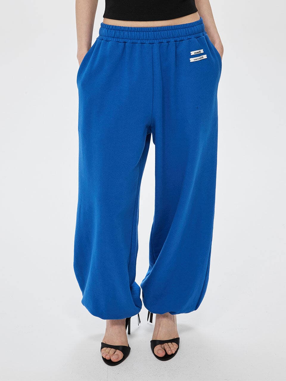 JOGGER PANTS DOUBLE LABEL_BLUE