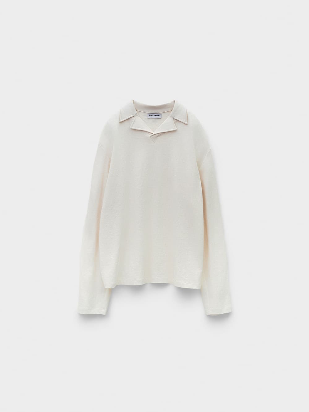 Washed Jersey Long Sleeve T-Shirt_Oatmeal