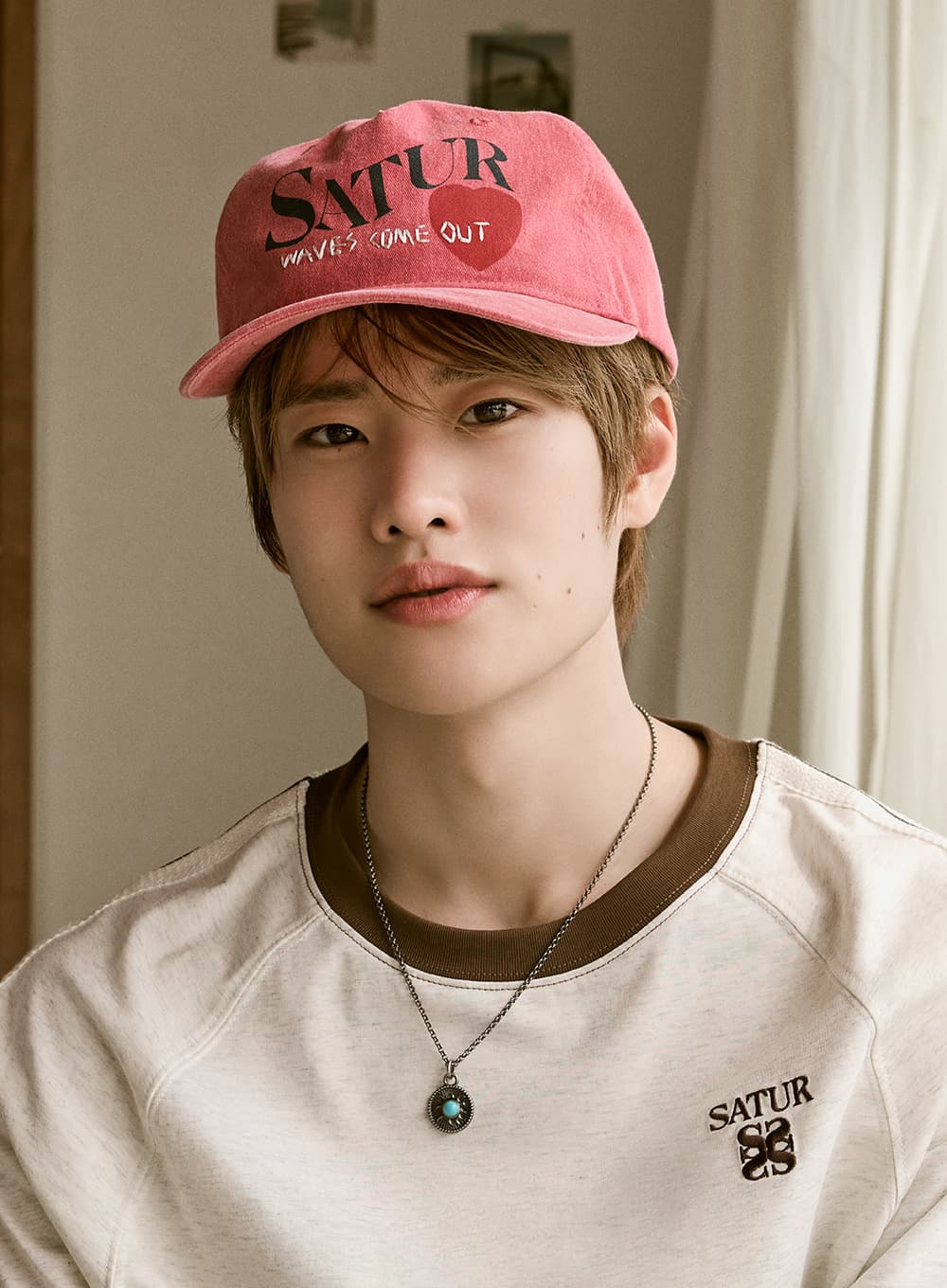 5 Panel Vintage Logo Cap - Pink