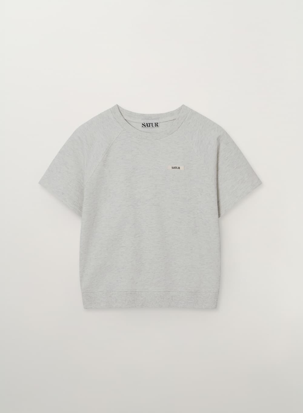 (W) Basic Half Sweatshirt - Oatmeal