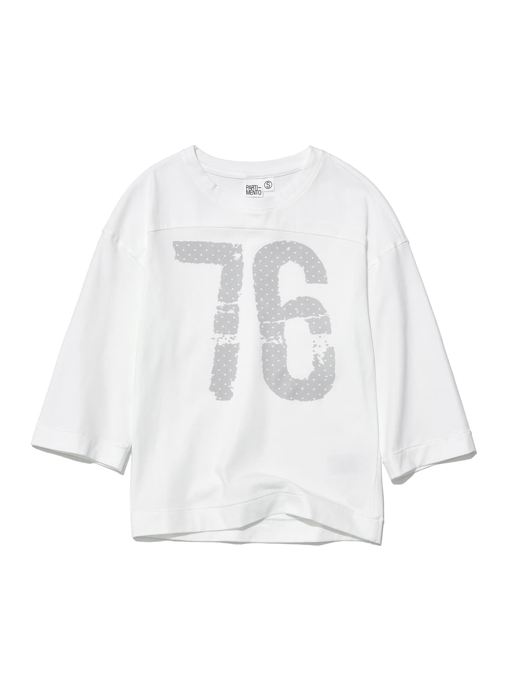 76 PRINTED FOOTBALL TEE_WHITE