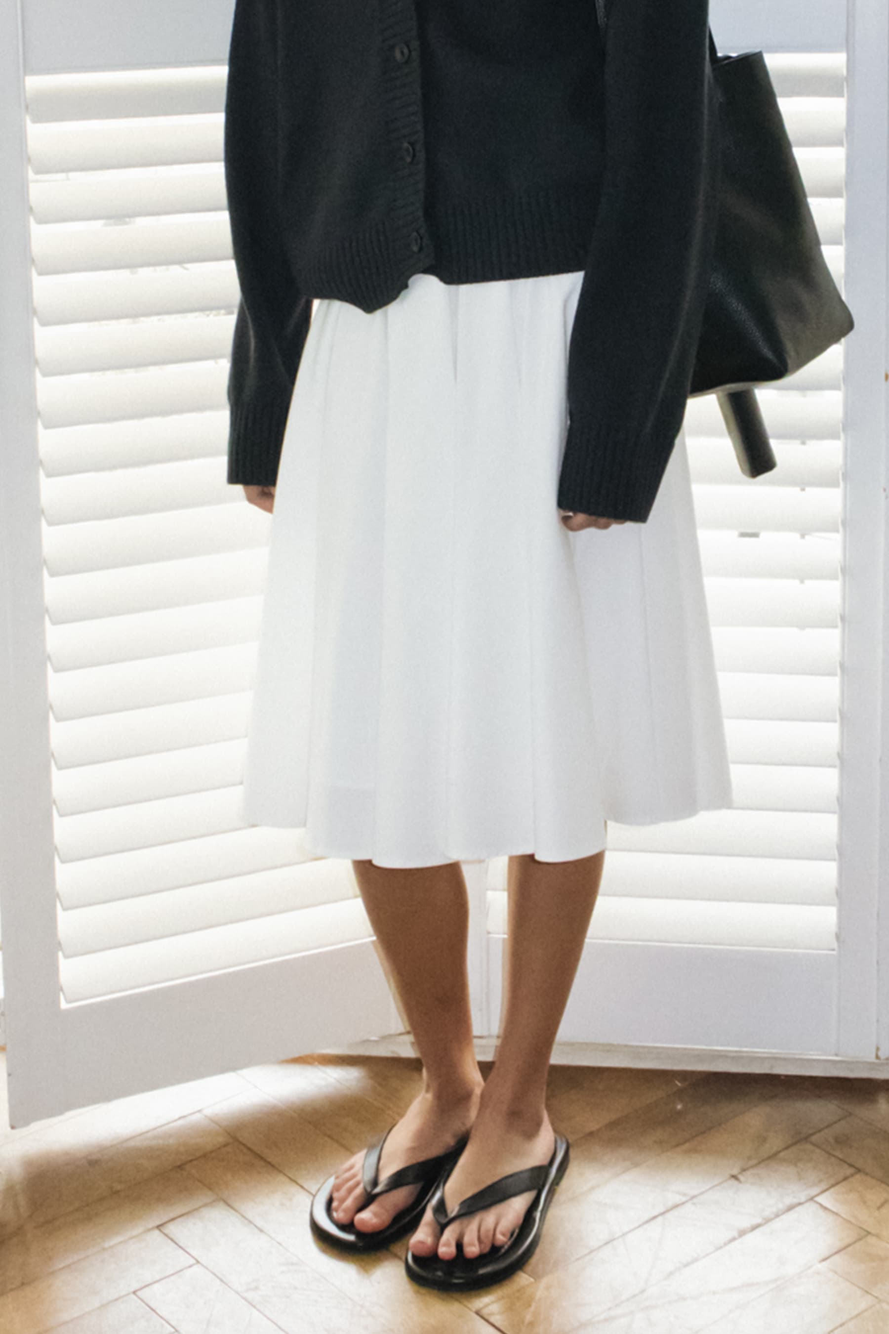 Full Midi Skirt (White)