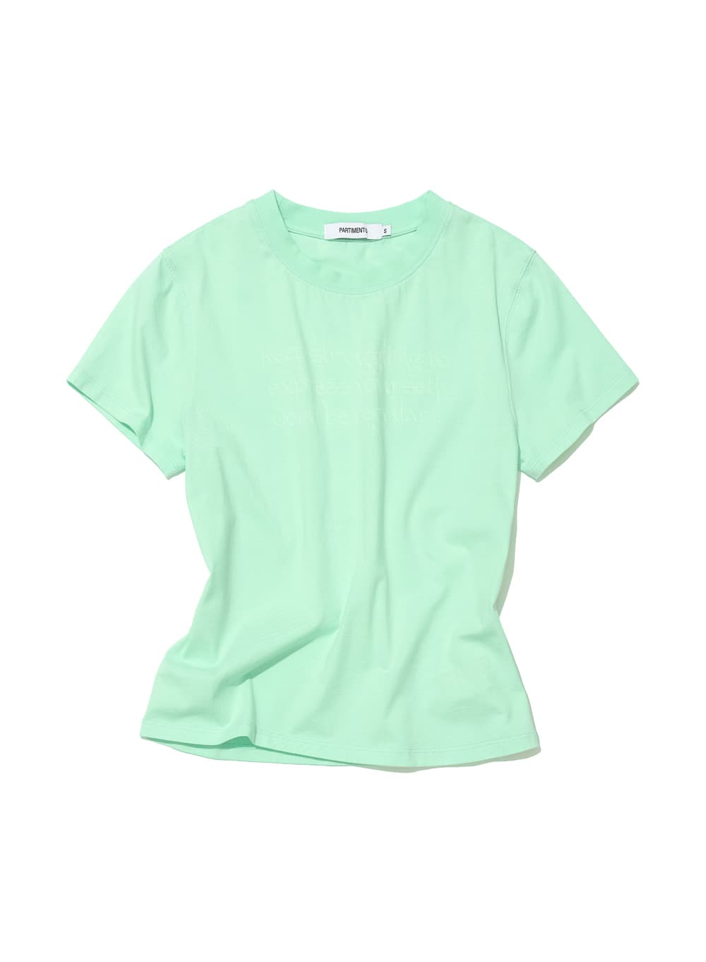 DBR SLOGAN PRINTED SHORT SLEEVE TEE_MINT