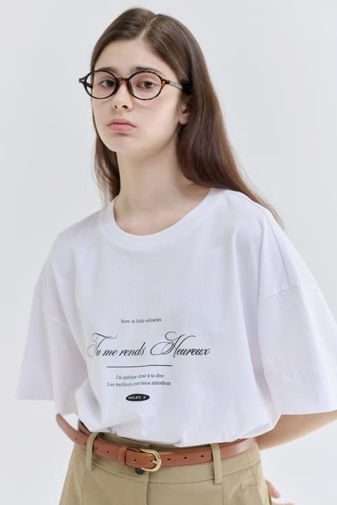 25N summer lettering t-shirts [2colors]