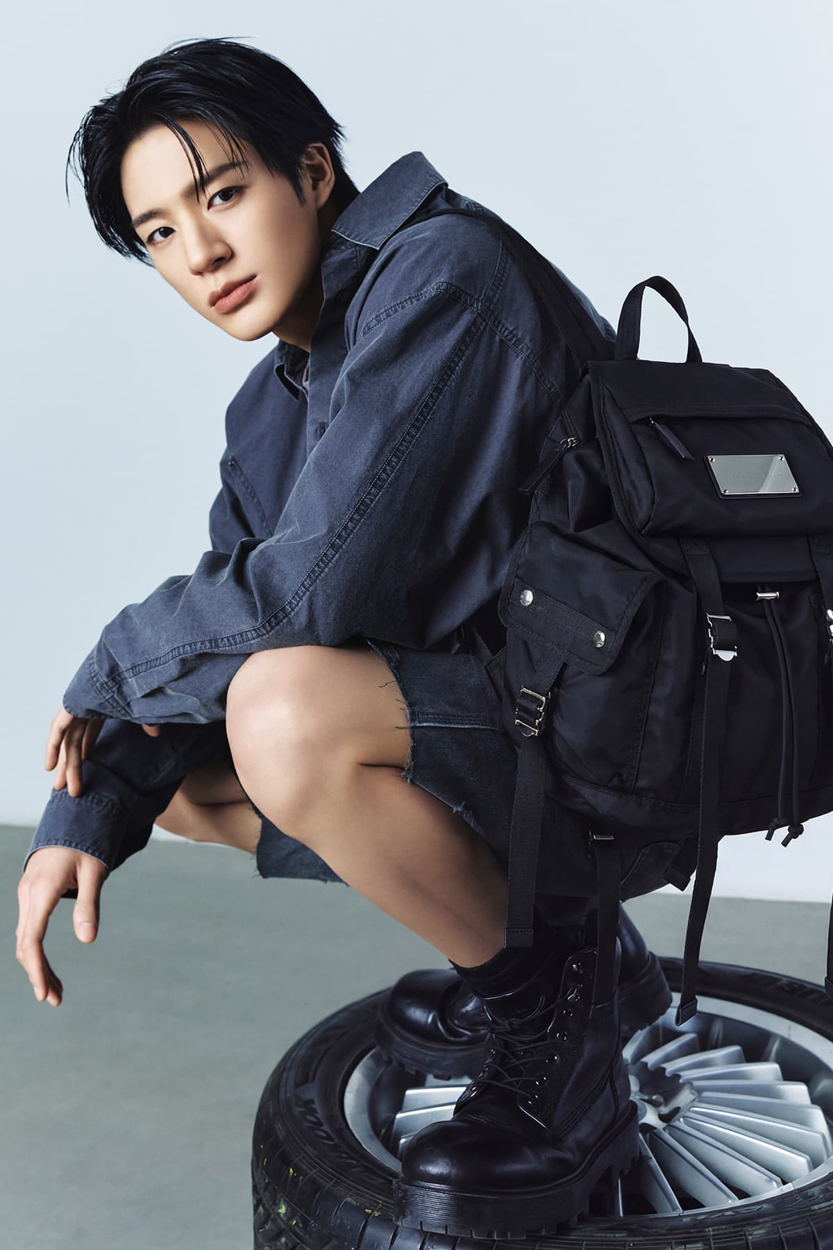 MATIN POCKET UTILITY LARGE BACK PACK IN BLACK