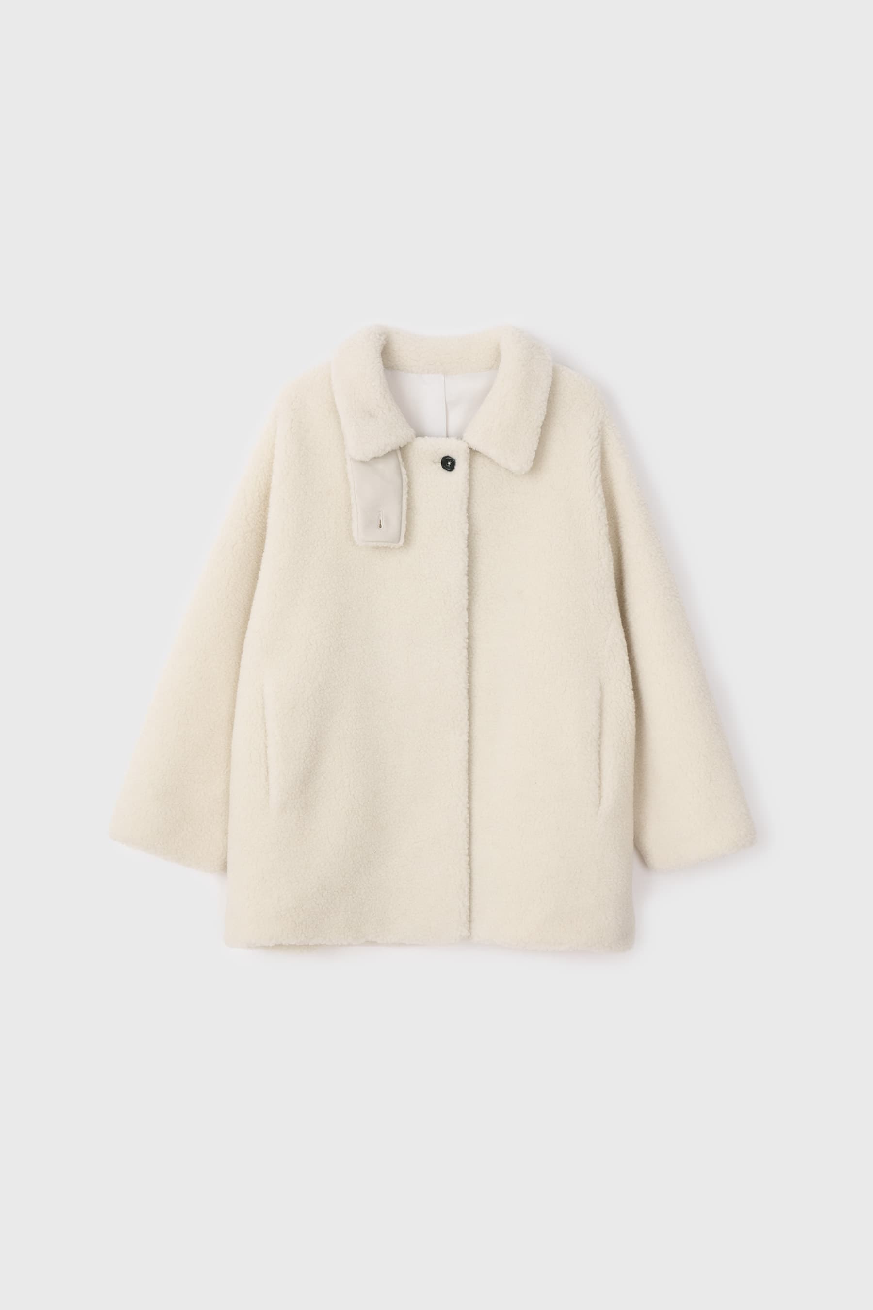 Shearling Half Coat (Ivory)
