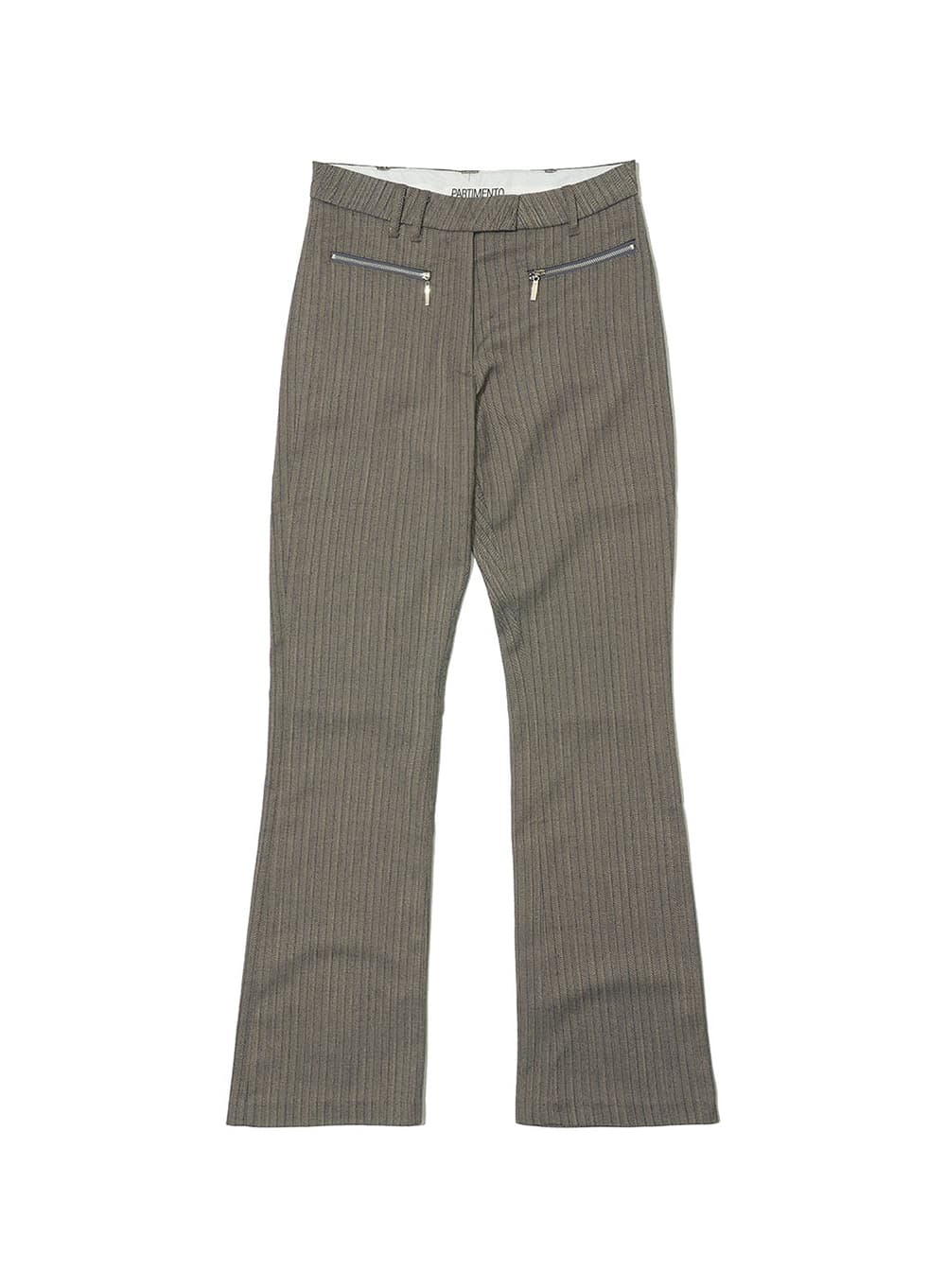 STRIPED BOOT CUT PANTS_NAVY