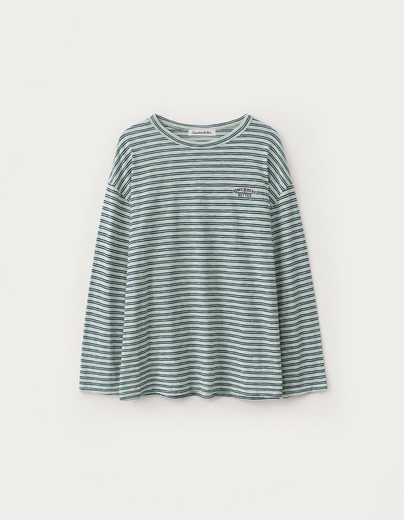 6.10 출고 Sunkiss Stripe Long Top - Mint