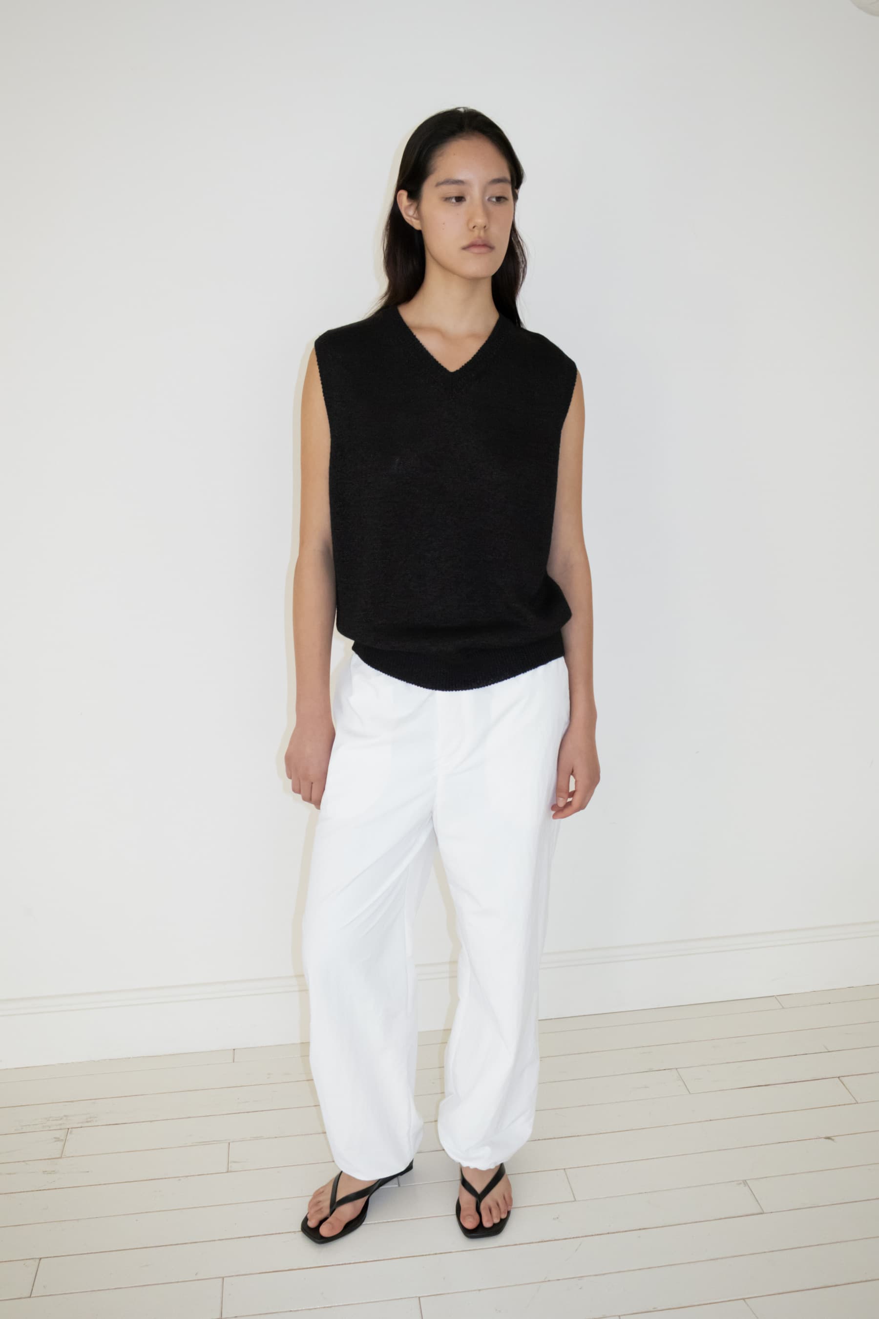 String Track Pants (White)