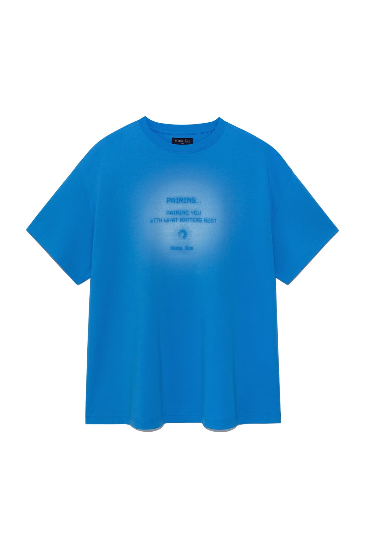 PAIRING LOGO PRINTING TOP FOR MEN IN BLUE