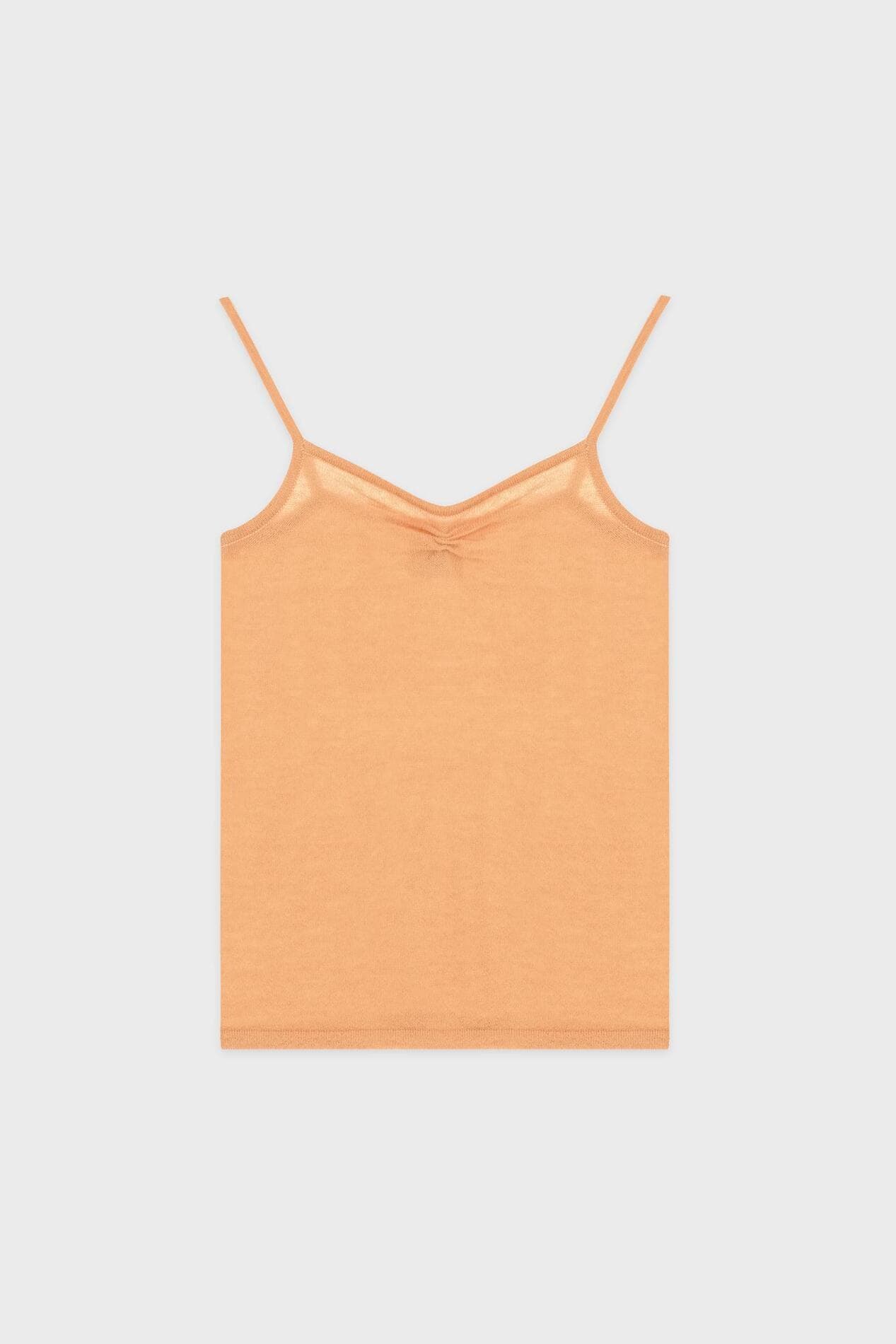 Shirring Knit Sleeveless (Apricot)