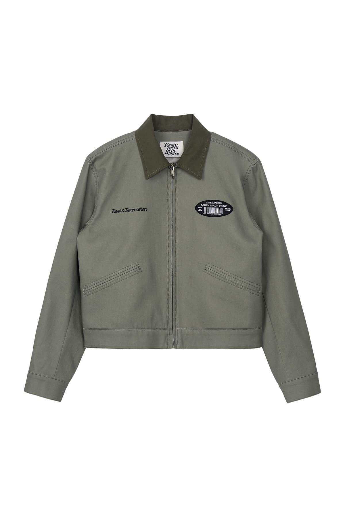 RR PATCH COTTON JACKET - OLIVE