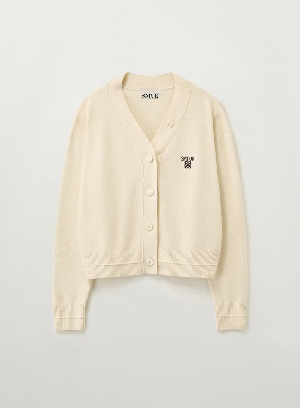 (W) Essential Faro Crop Cardigan - Cream