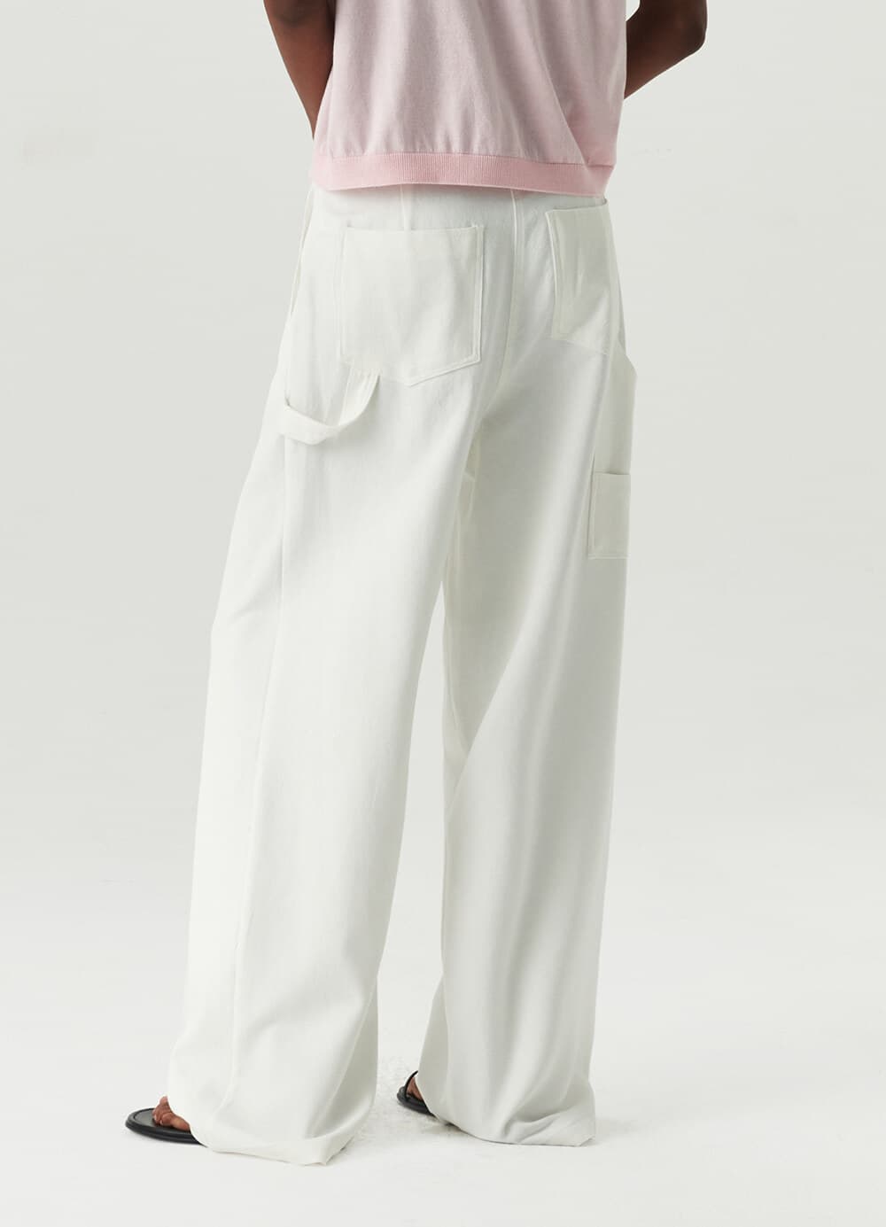 Carpenter Cotton Pants - White