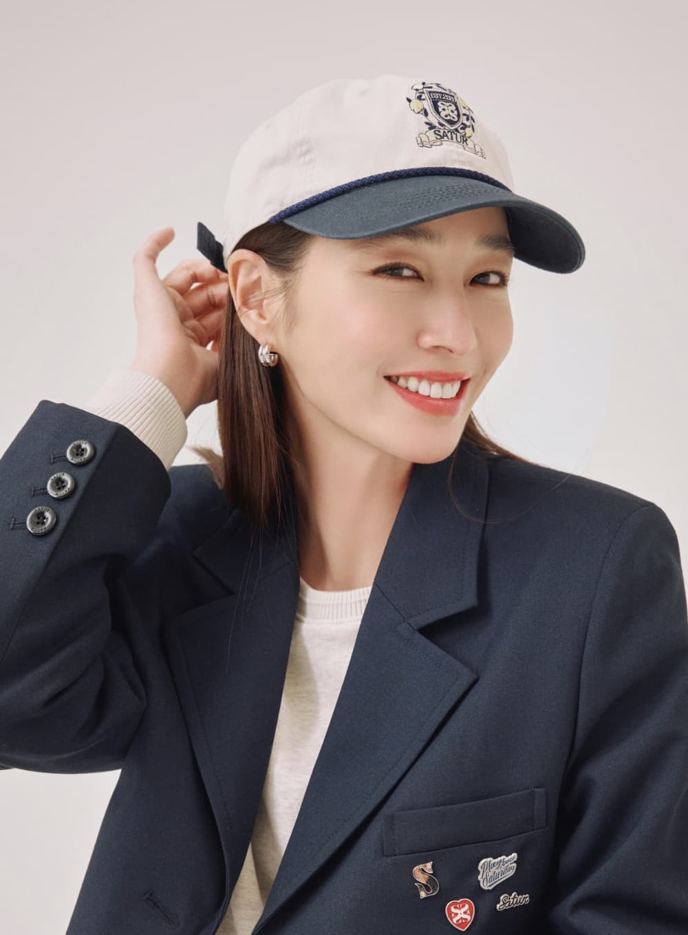 Crest Logo Loop Ball Cap - Beige