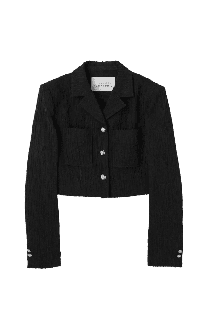 Midnight Jewel Cropped Jacket (Black) 오영주, 공승연 착용