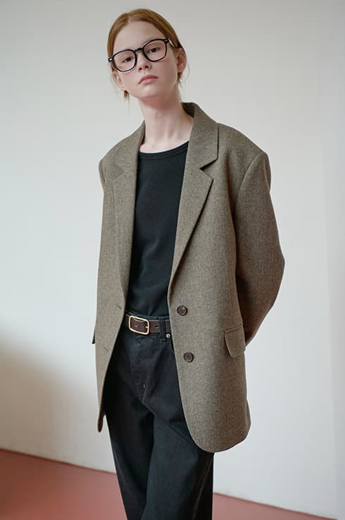 25FN relax-fit basic jacket [KA/HB]