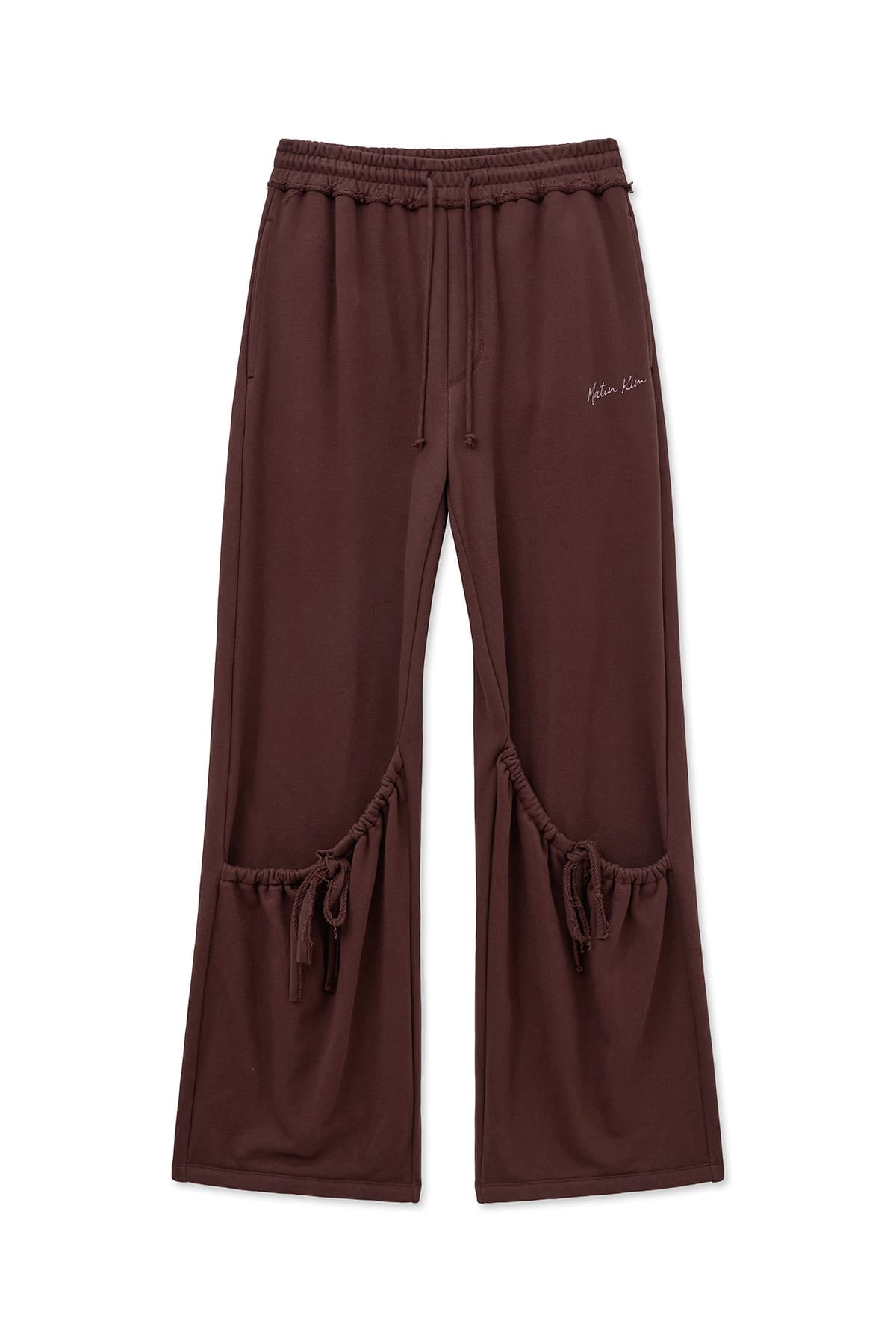 DRAWSTRING POINT SWEATPANTS IN BURGUNDY
