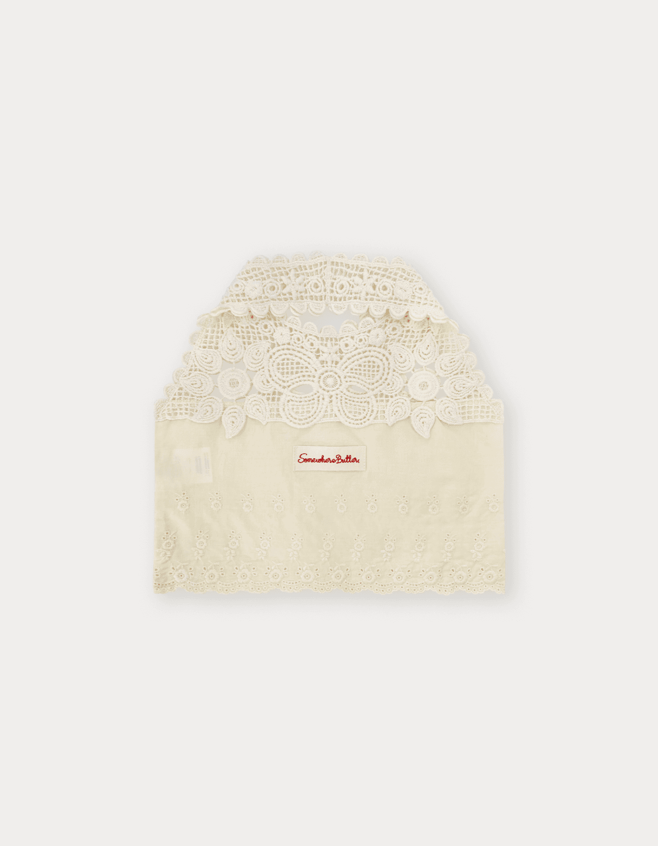 Lace Mini Tote Bag - Ivory