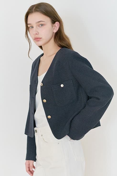25N summer tweed crop jacket [V/NA]