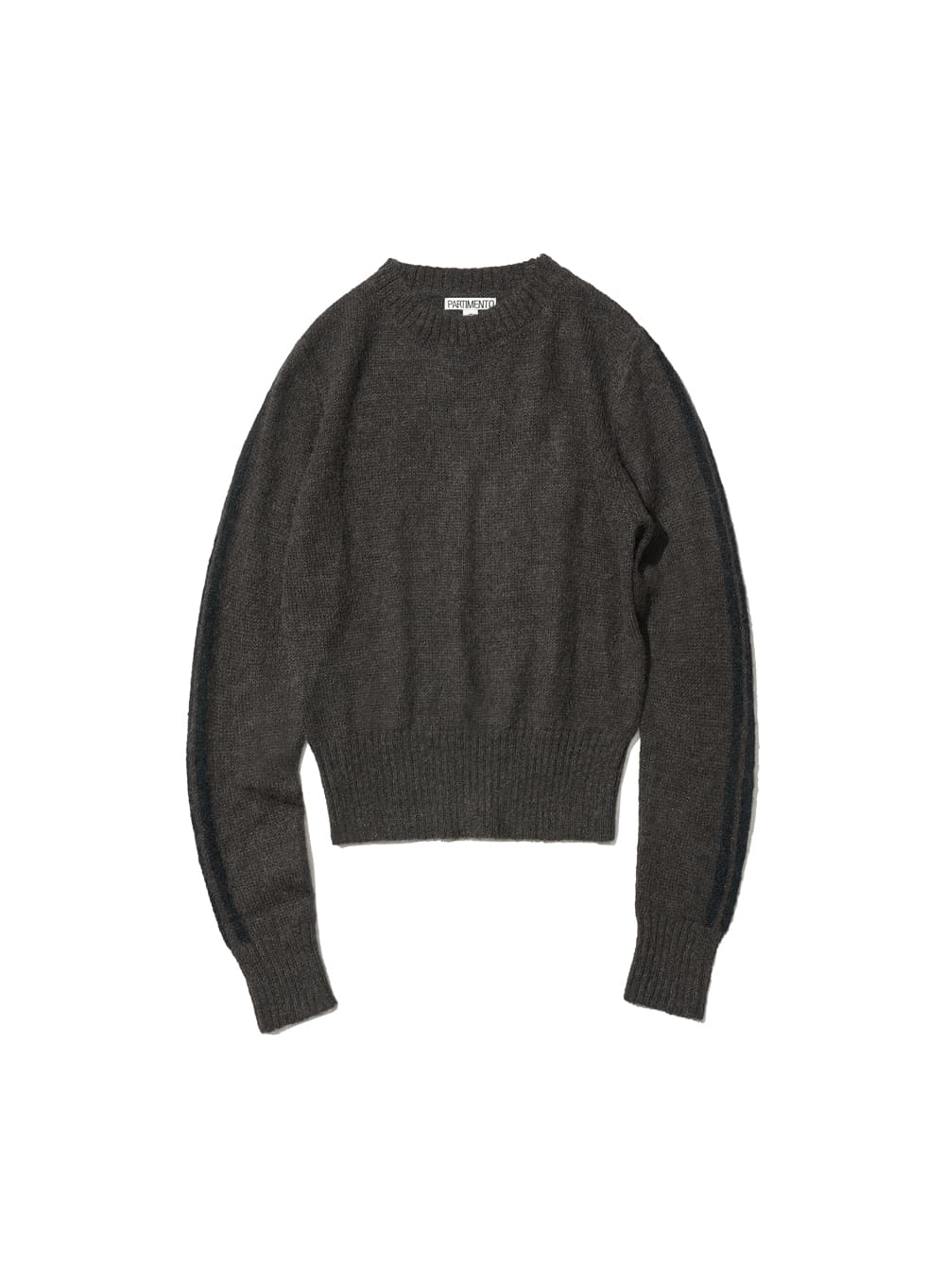 93 CIAO AMORE JACQUARD KNIT CREWNECK_BROWN