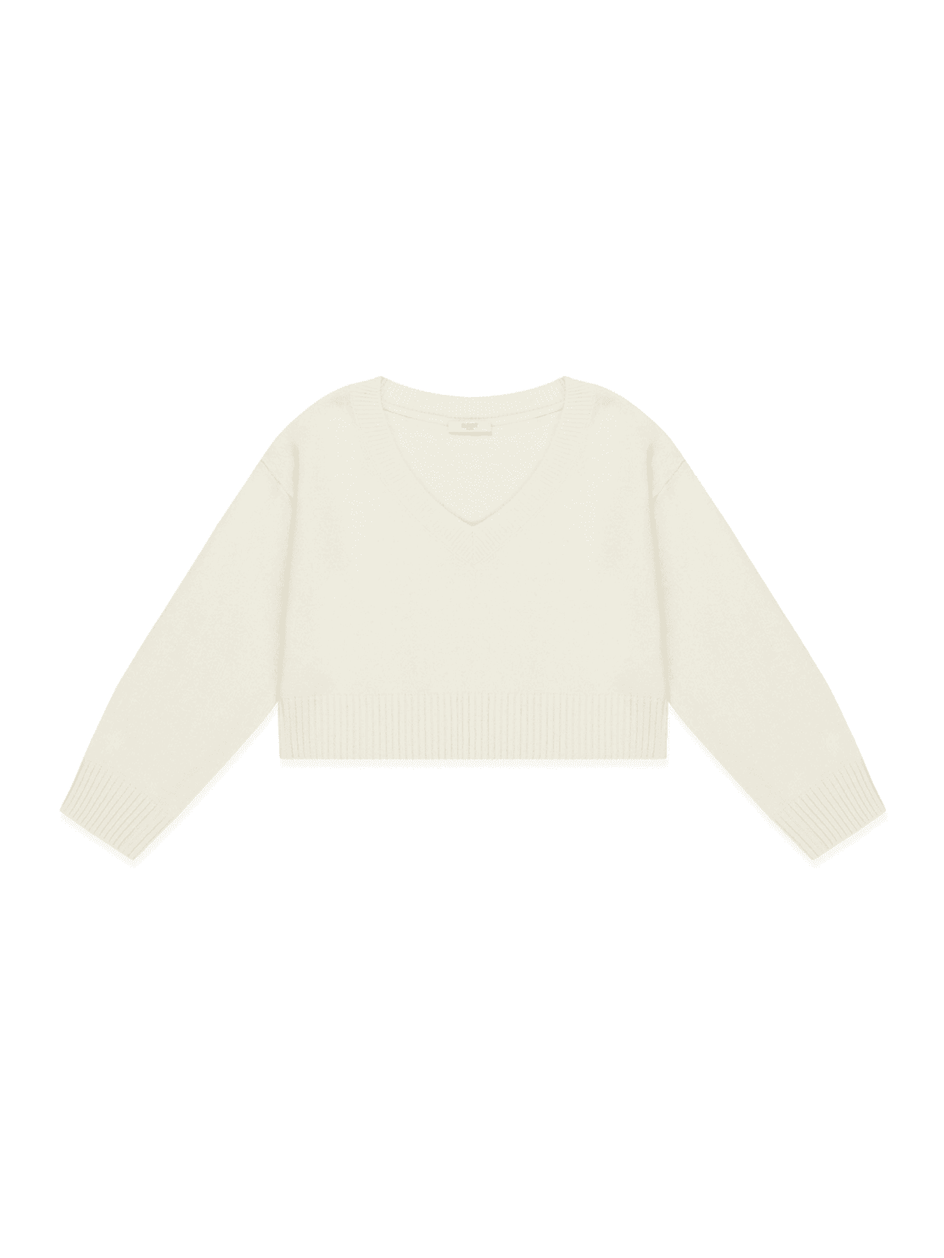 G CLASSIC V-NECK KNIT PULLOVER (IVORY)
