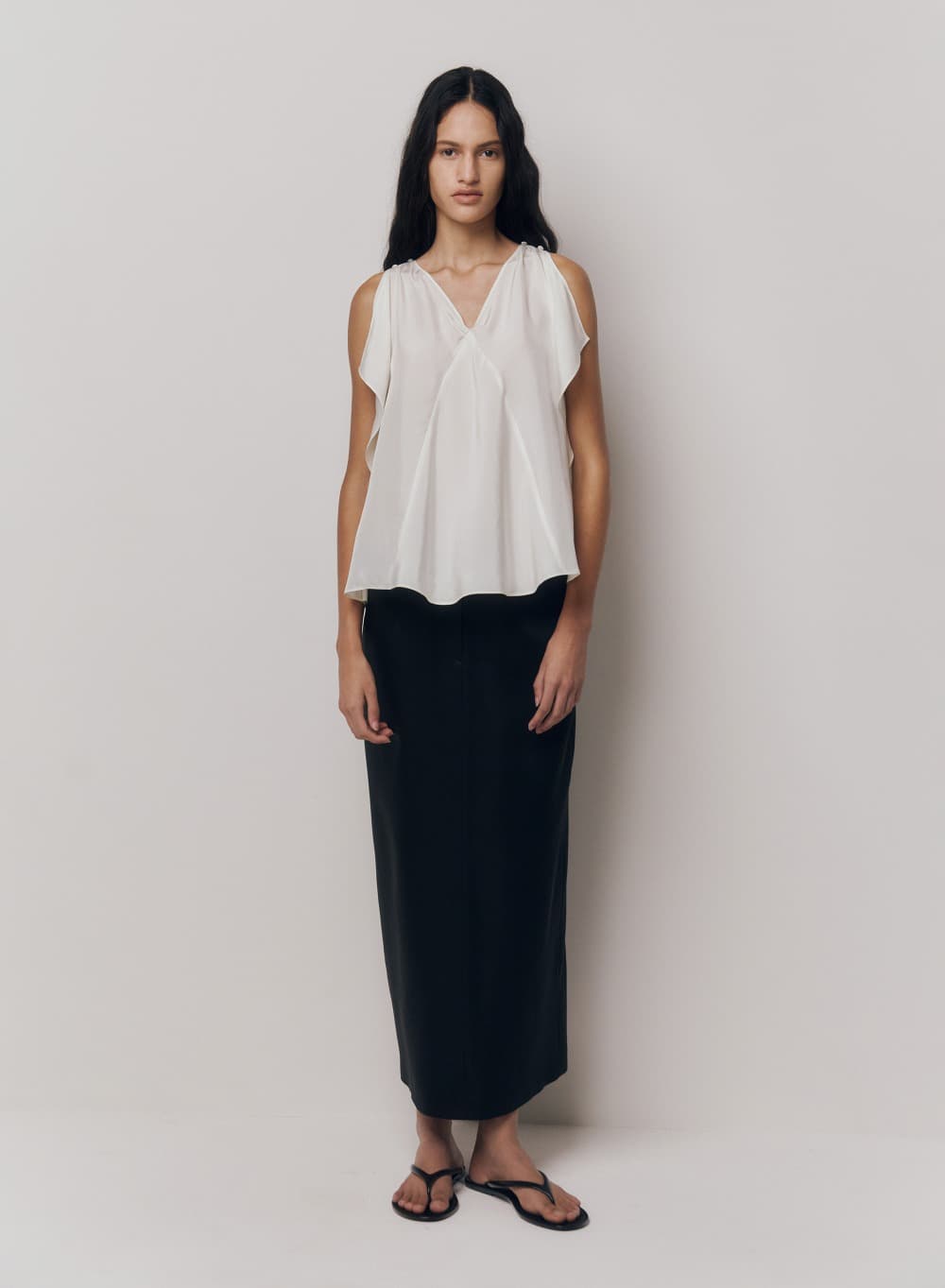 Flavia Skirt Satin Black