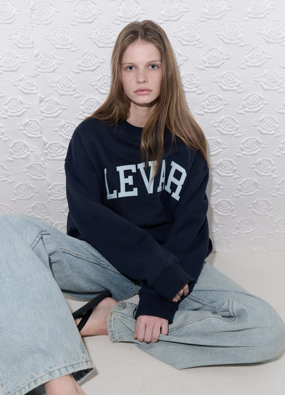 Levar Crewneck Sweatshirt - Classic Navy