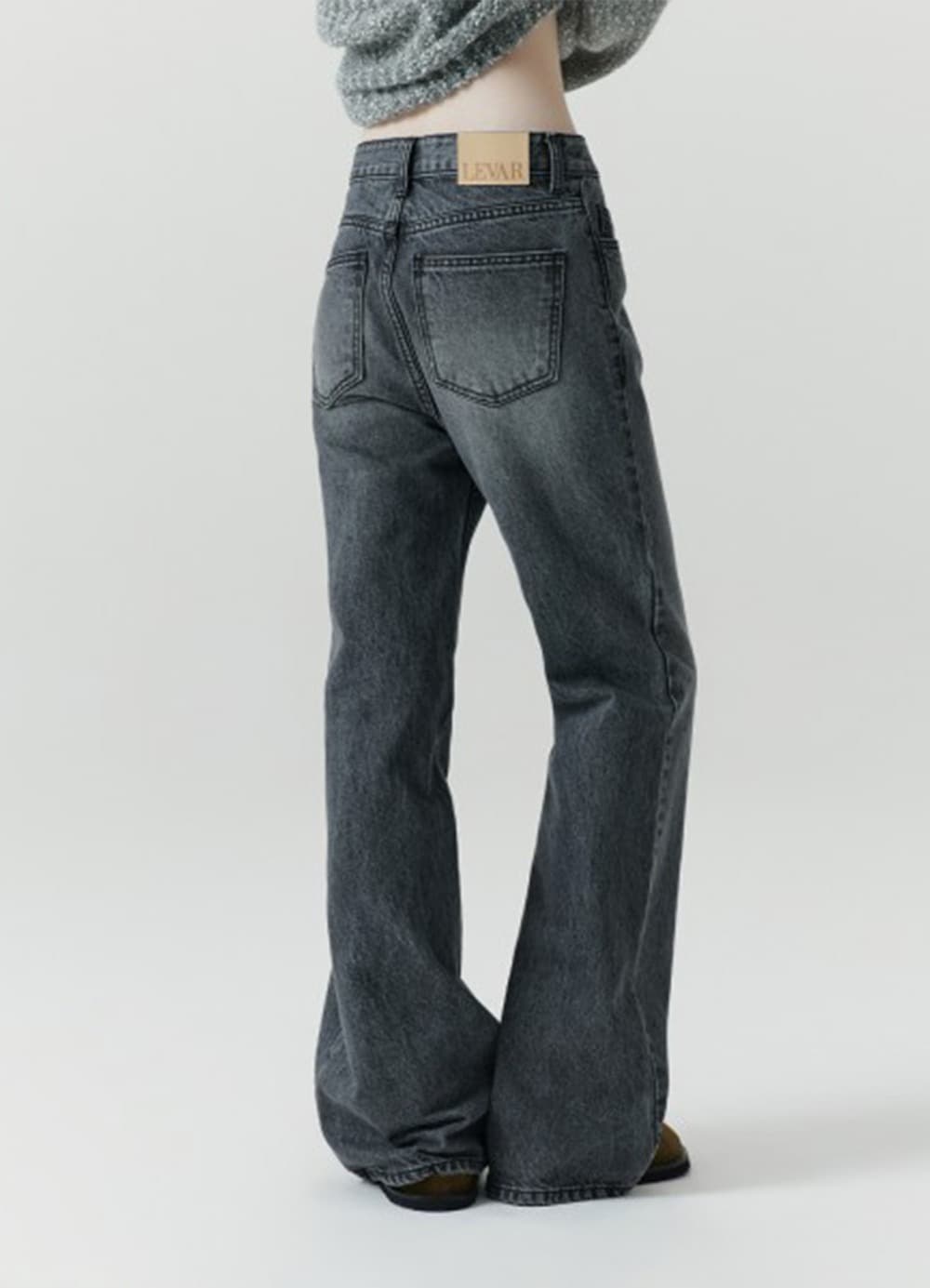 Relaxed Boots Cut Denim - Washed Grey
