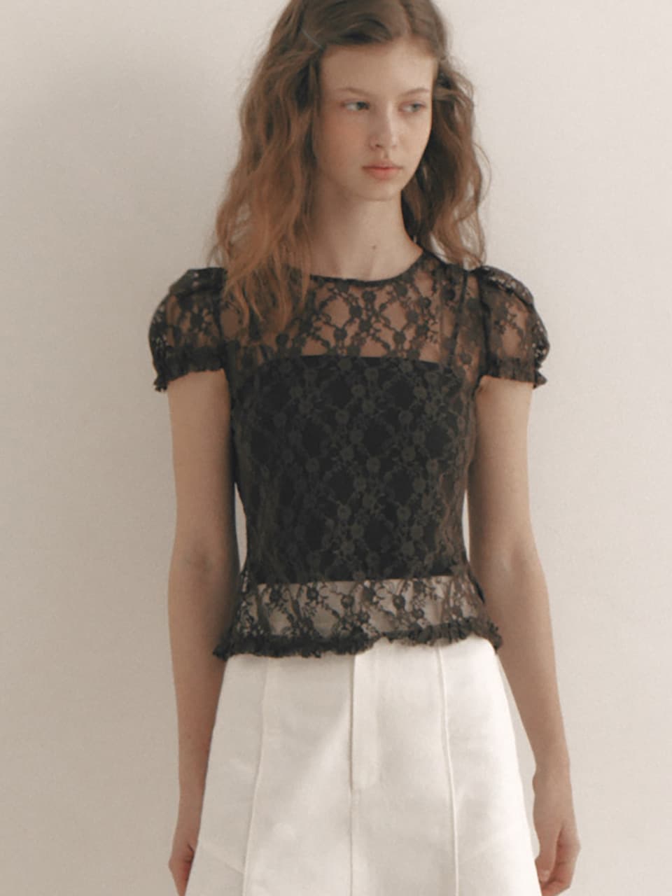 Flower Lace Top(4color)