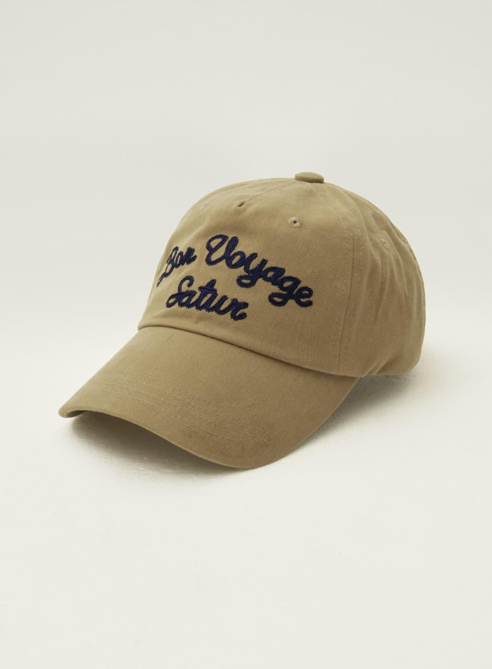 Bon Voyage 5 Panel Ball Cap - Beige