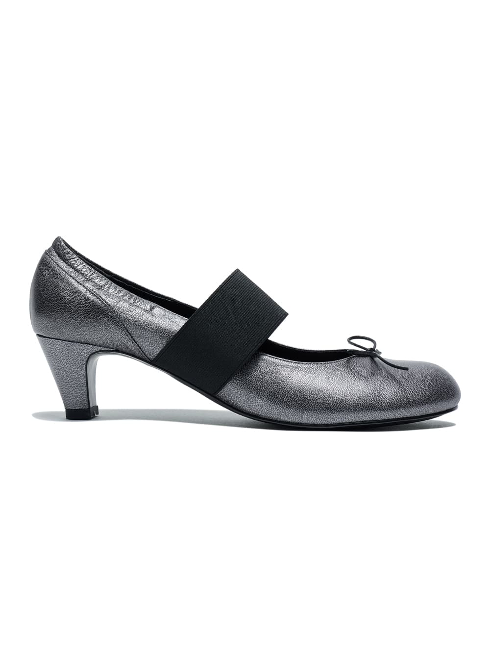 STRAP BOW BALLERINA PUMPS_STEEL GREY