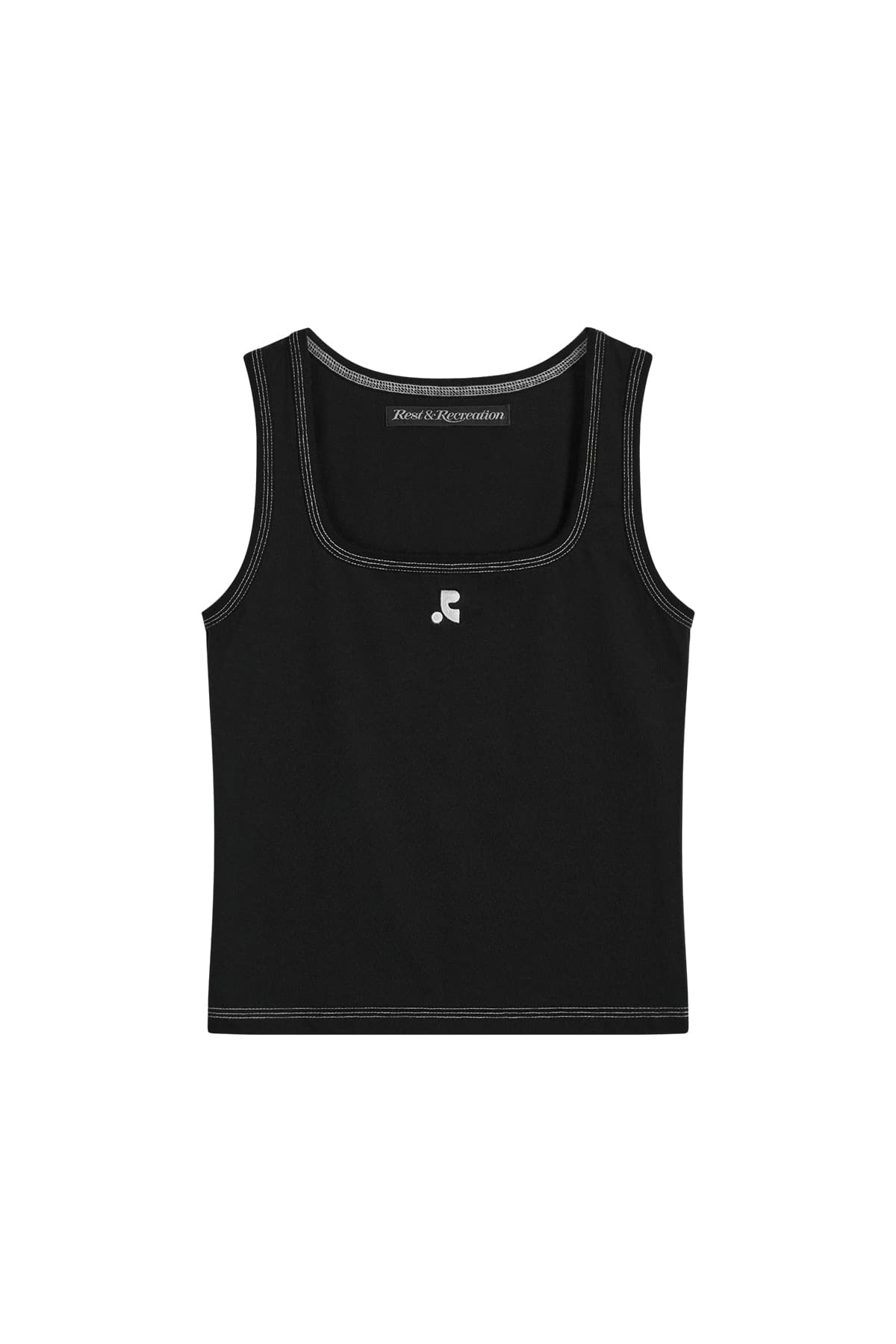 COLORATION STITCH SLEEVELESS - BLACK