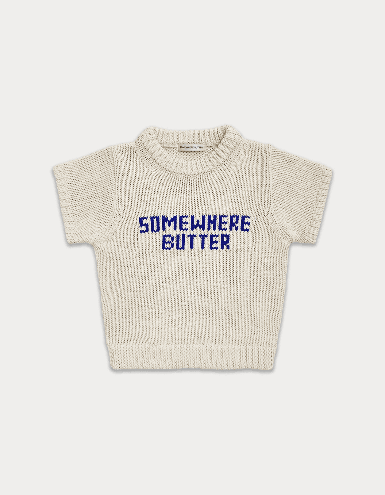Classy Logo half knit - cream