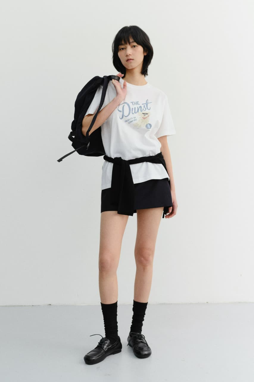 UNISEX DRAWING PUPPY T-SHIRT OFF WHITE_UDTS6B127OW