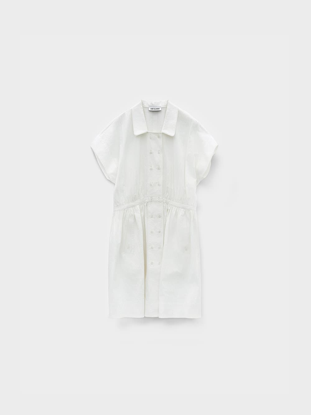 Flared Mini Dress_White