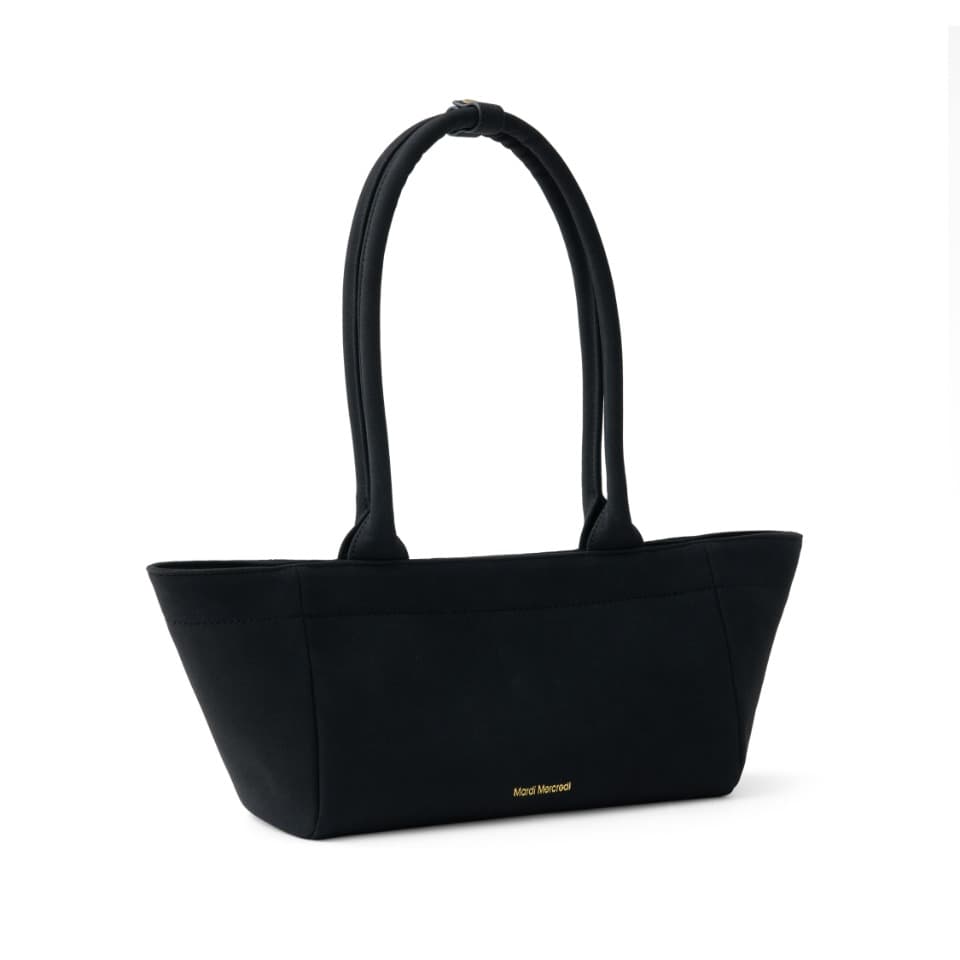 SUEDE EAST WEST BAG_BLACK