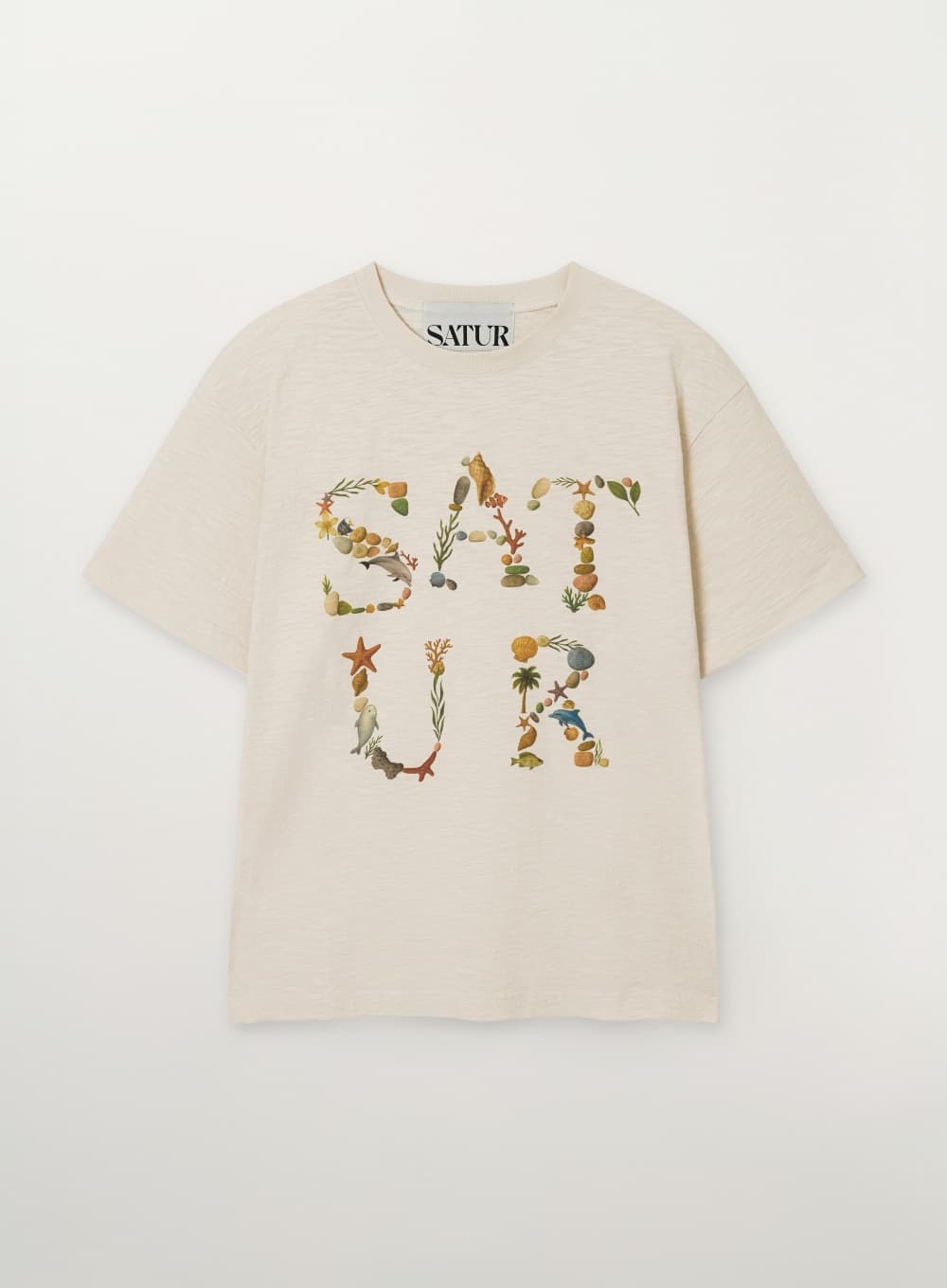 Marin Collage Graphic T-Shirt - Cream