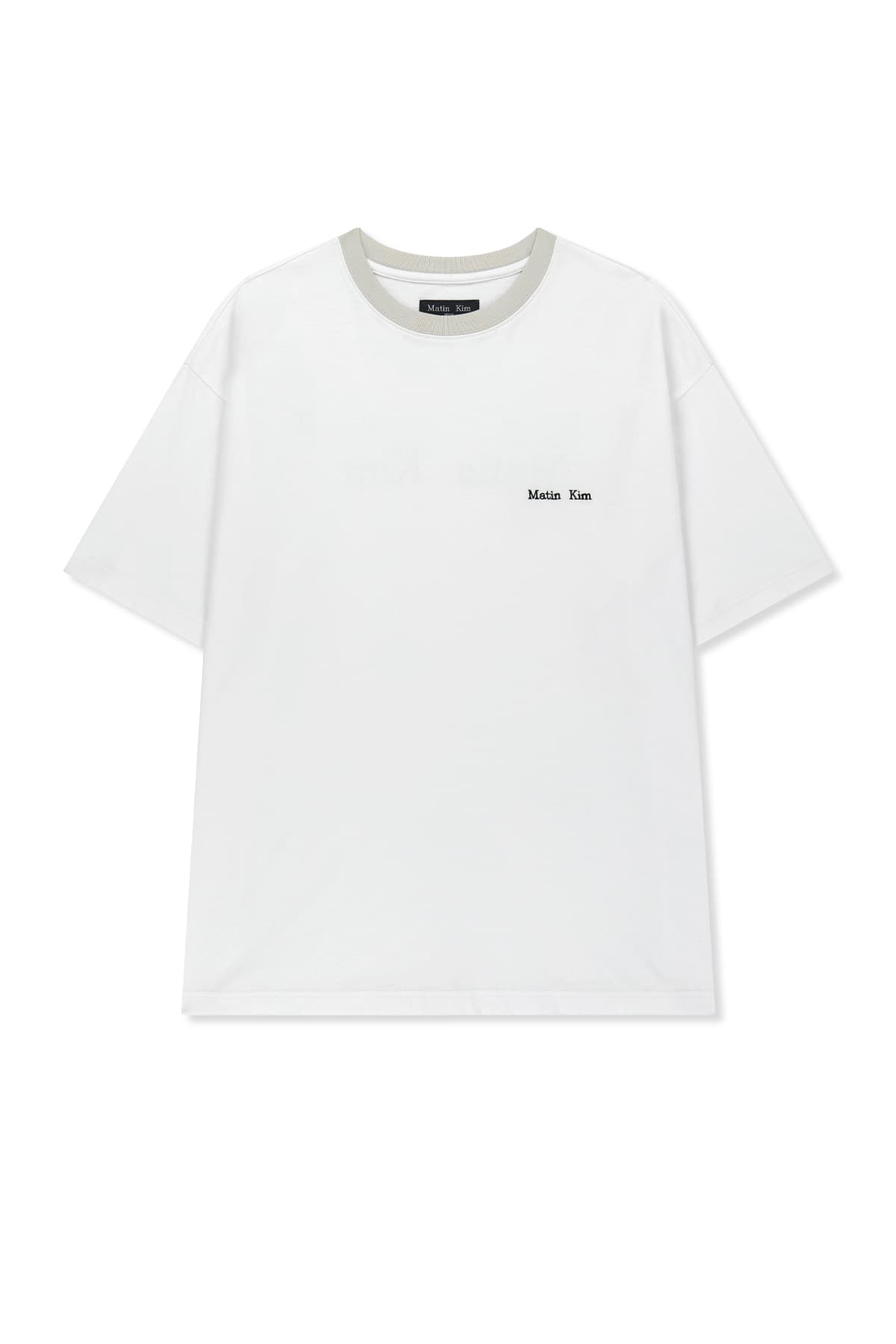 TONAL RIB BACK LOGO TOP FOR MEN IN WHITE