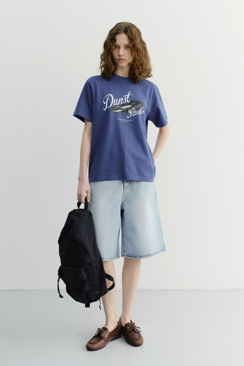 UNISEX VINYL T-SHIRT BLUE_UDTS6B144B2