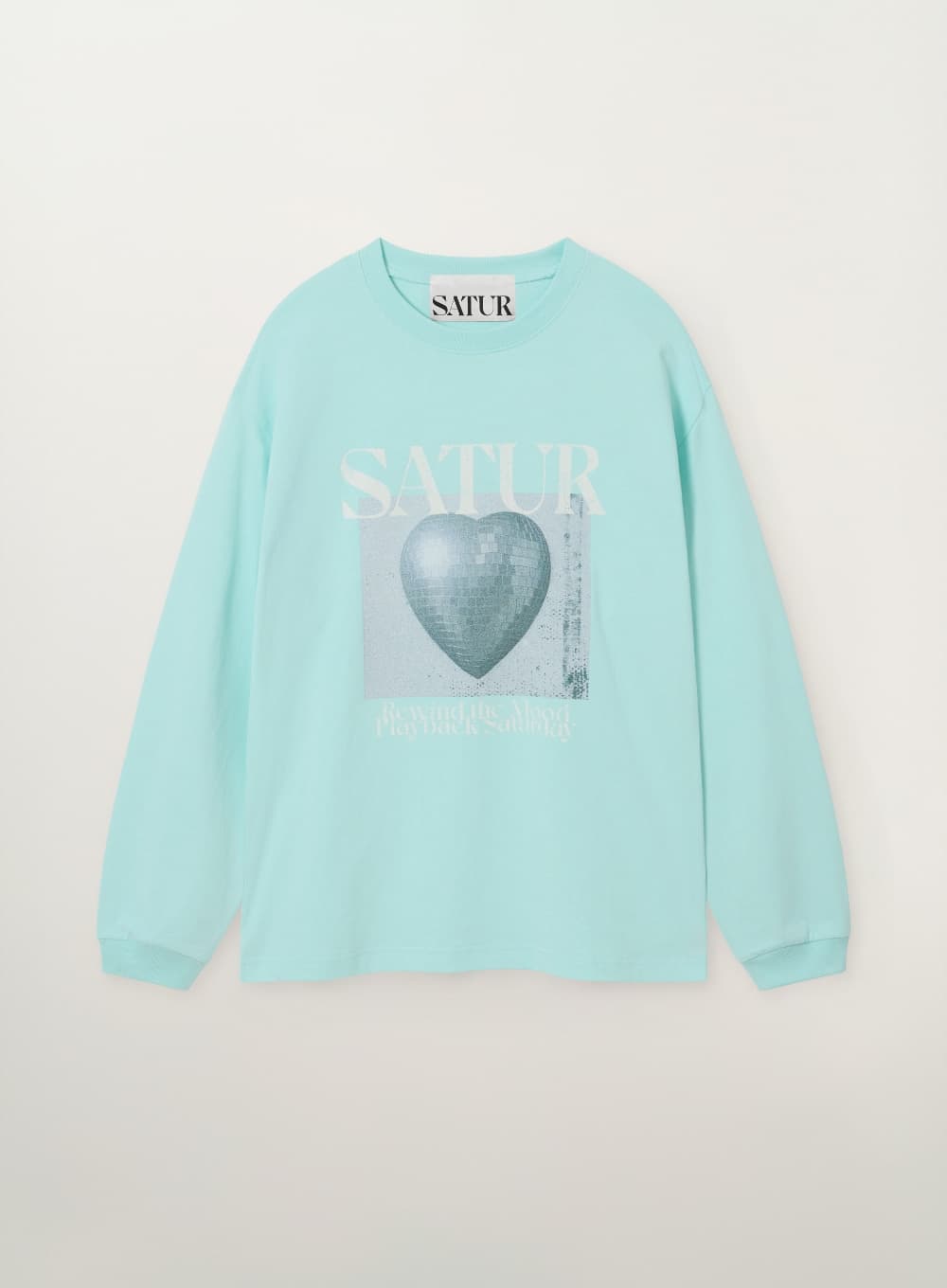 Mirrorball Graphic Long Sleeve - Mint