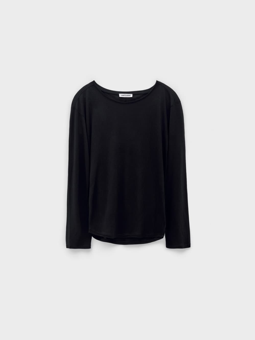 Sheer Long Sleeve T-Shirt_Black