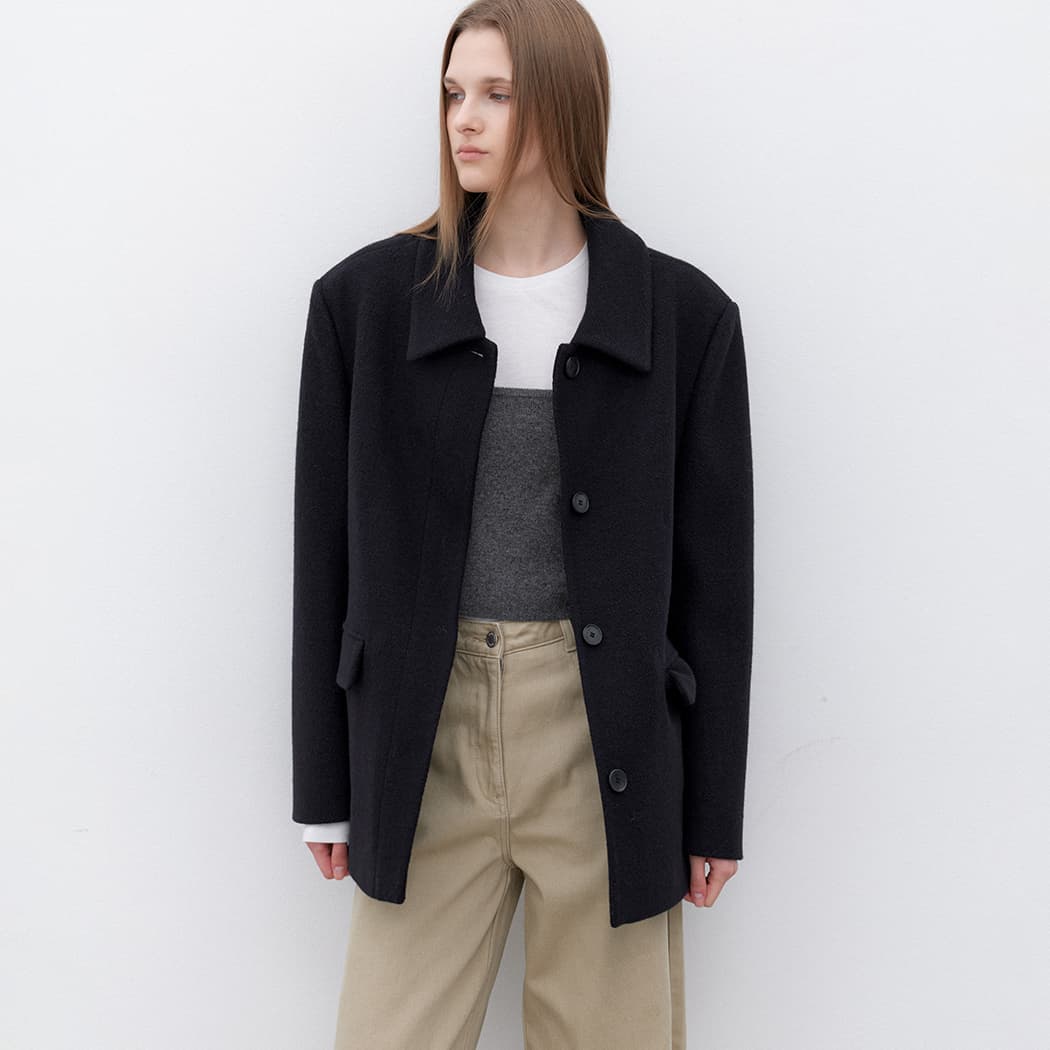 (JK-3049)FAVE TWEED SET-UP JACKET