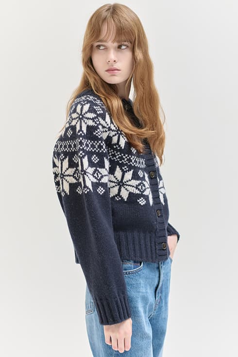 24WN winter nordic knit cardigan [NA]